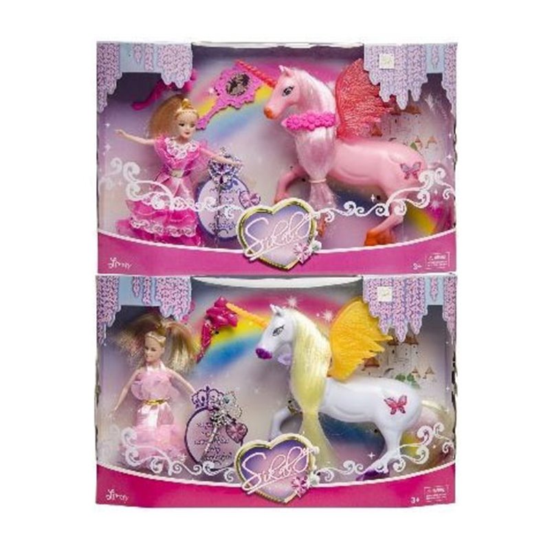 Set Licorne avec poupée Mix