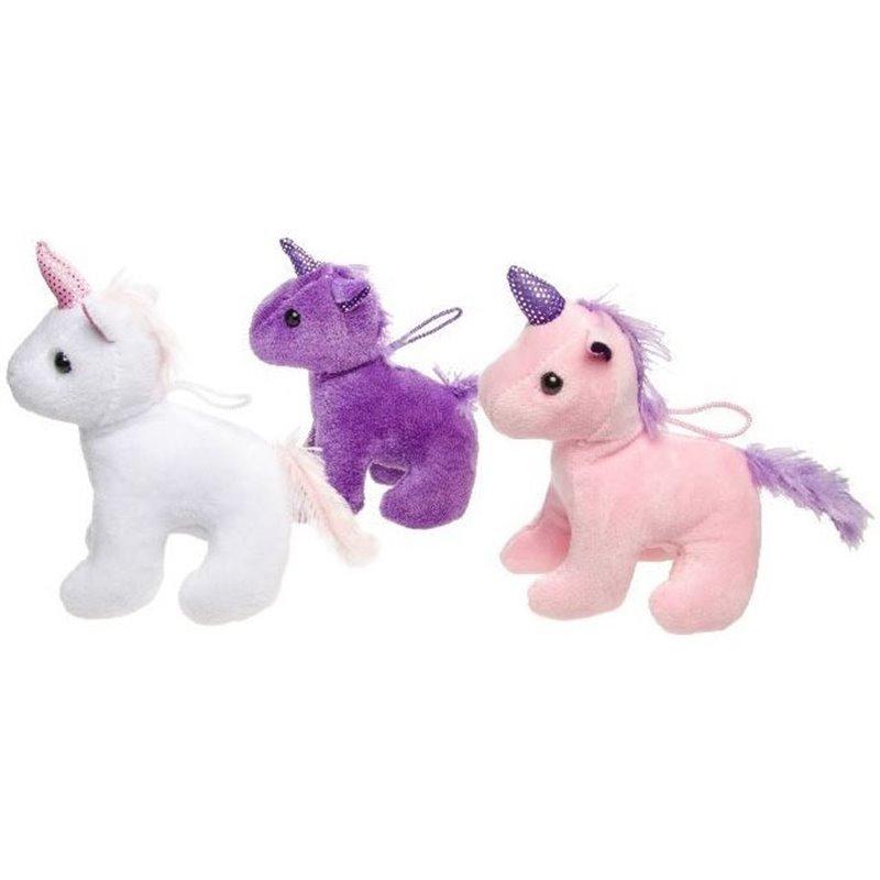 Peluche Licorne 12 cm aux Différentes Couleurs