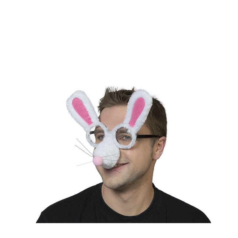 Lunettes Lapin à Fourrure avec Oreilles et Nez