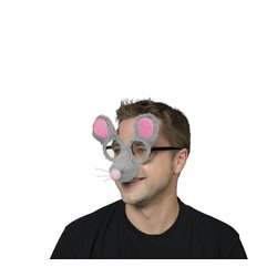 Lunettes Souris à Fourrure avec Oreilles et Nez