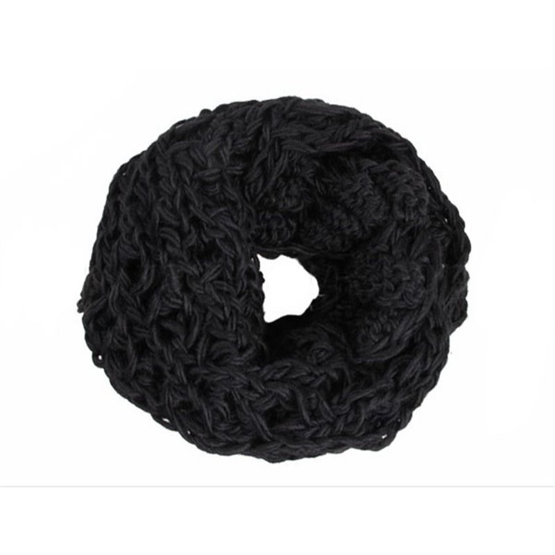 Foulard Noir Tube Tricot SCH-259A