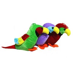 Perroquet en Peluche de Couleurs Différentes