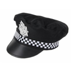 Casquette Officier de Police Noir