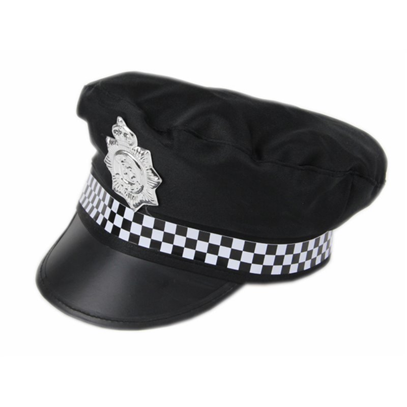 Casquette Officier de Police Noir