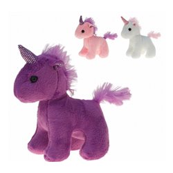 Peluche Licorne 12 cm de Différentes Couleurs