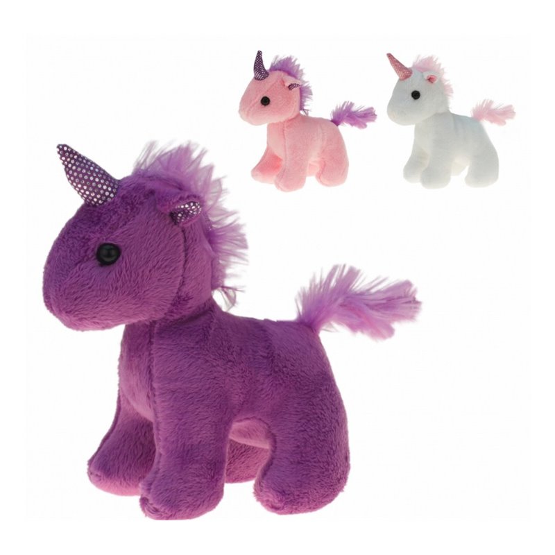 Peluche Licorne 12 cm de Différentes Couleurs