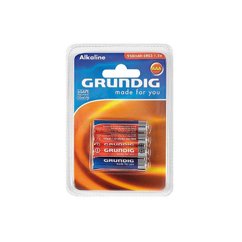 Lot de 4 Piles Alcalines Grundig