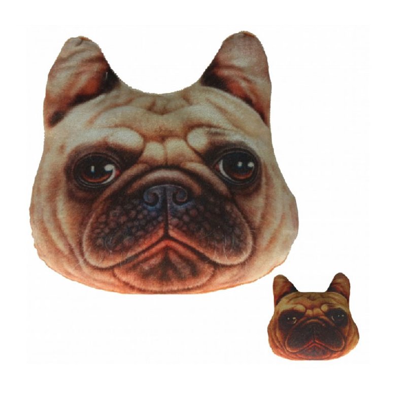 Coussin en Forme de Bouledogue