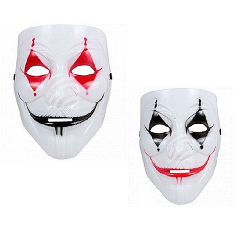 Masque Coque Arlequin d'Horreur en Plastique