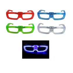 Lunettes Lumineuses Sans Verre Sound Control Multicolores