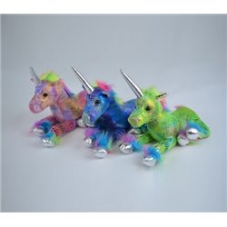 Peluche Licorne Scintillante 28 cm