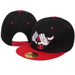 Casquette Snapback à Motif Bull & Gants