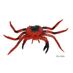 Crabe en Plastique de Couleur Rouge et Noir