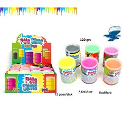 Pâte Slime Baril Fluo 120 g