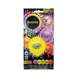 Lot de 5 ballons lumineux JOYEUSES FËTES