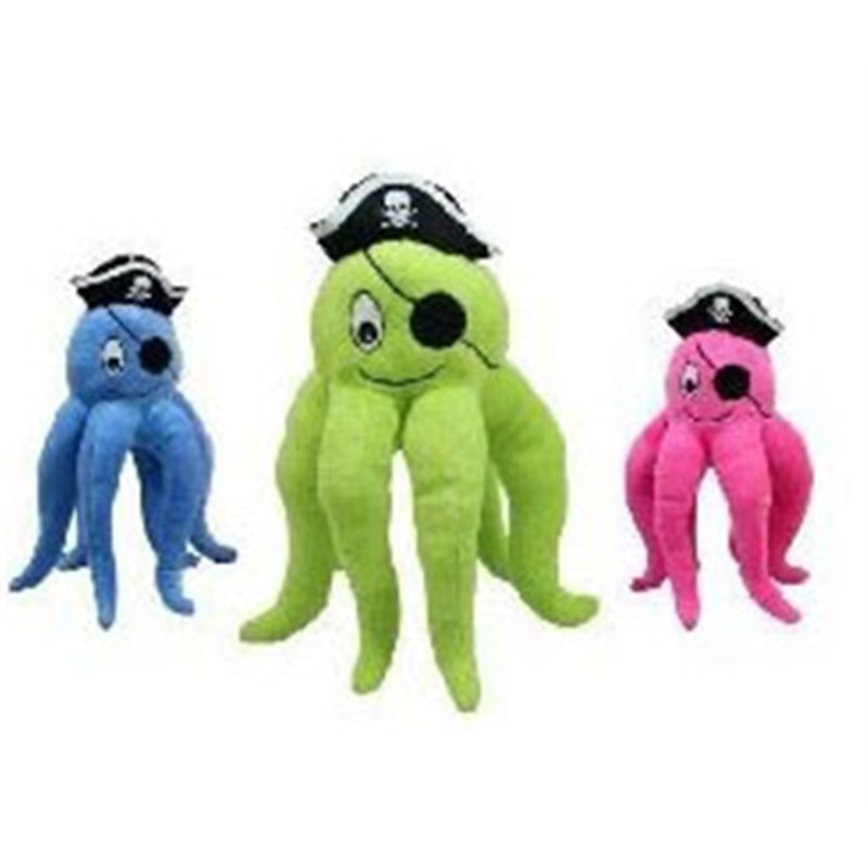 Peluche pieuvre pirate 28 cm