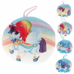 Coussin Rond Licorne de Différente Couleur 15 cm