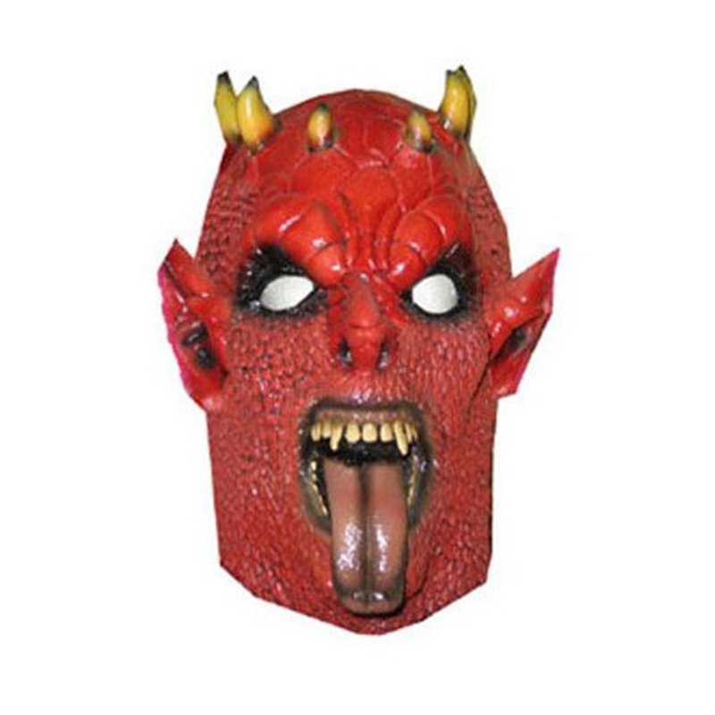 Masque de Démon Rouge en Latex