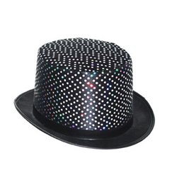 Chapeau haut de forme à sequins