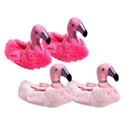 Pantoufles Flamant Rose en Peluche