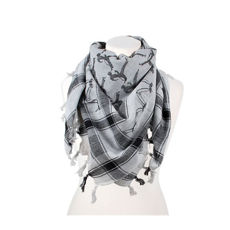 Keffieh Foulard Motifs Danseurs en Coton