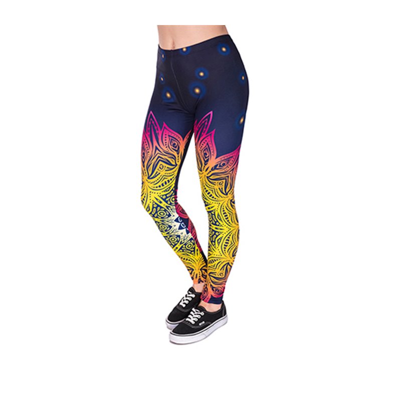 Legging motifs psychédéliques.