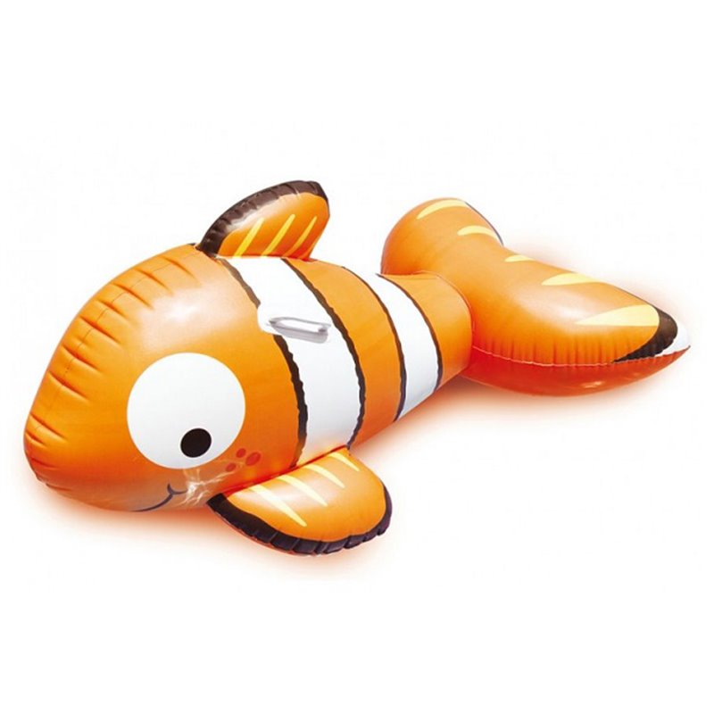 Poisson clown gonflable chevauchable 1,22m