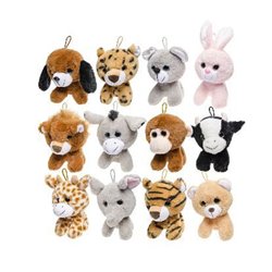 Peluche animal avec accroche MIX 20cm