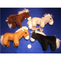 Petit Cheval en Peluche 12 cm