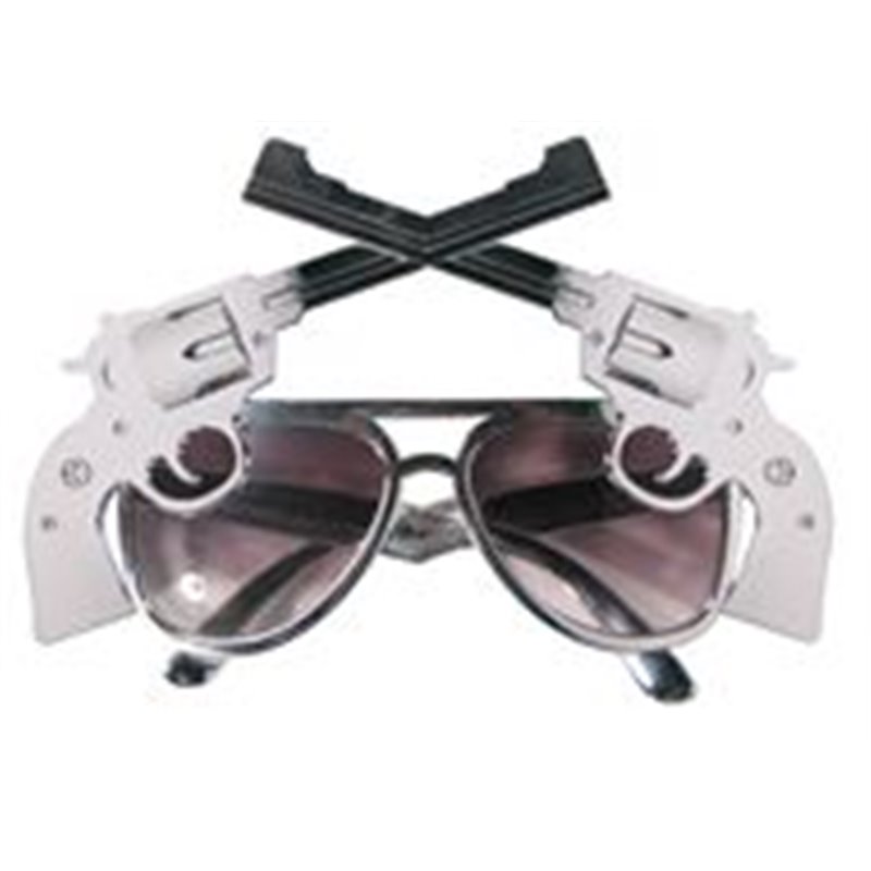 Lunettes design Gag avec Deux Revolvers