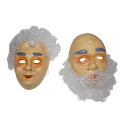 Masque Coque de Vieillard avec Barbe