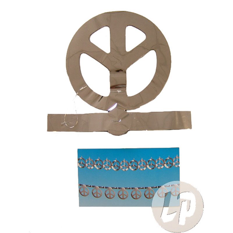 Guirlande de hippie "Peace & Love" 2m40