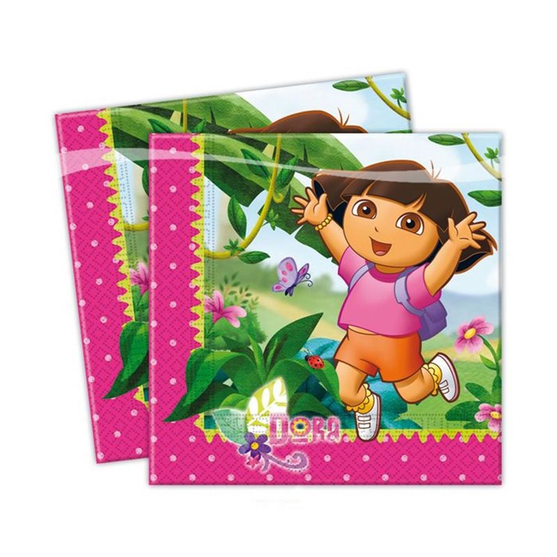 Lot de 20 Serviettes Dora en Papier