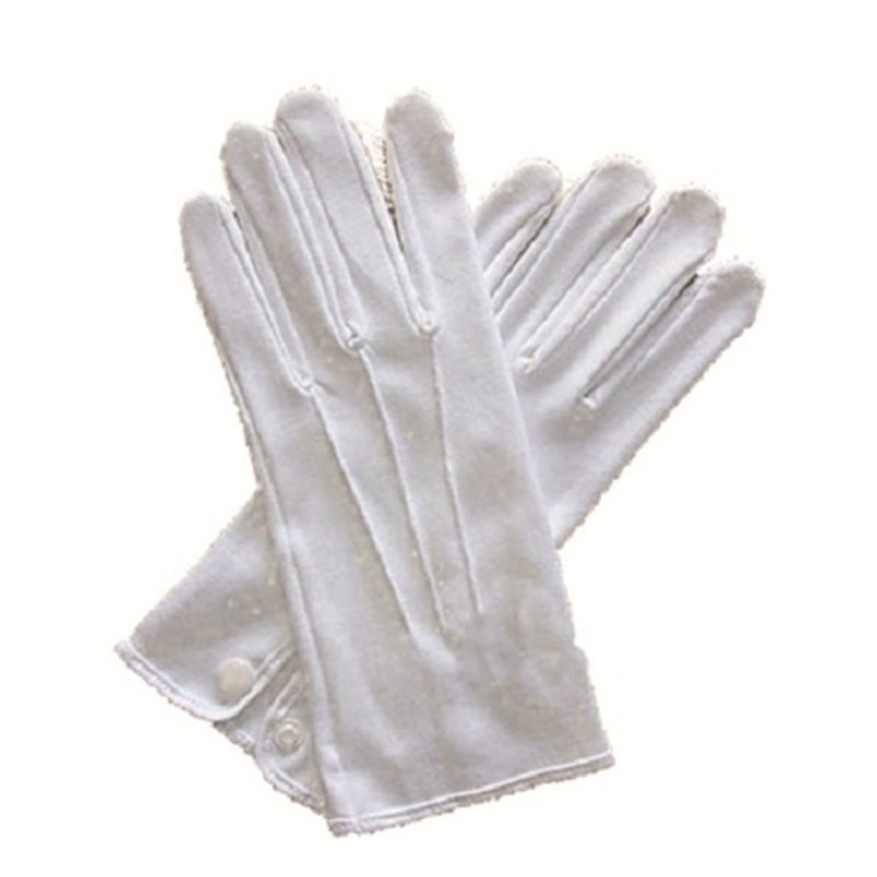 Paire de Gants Blancs avec 3 Nervures