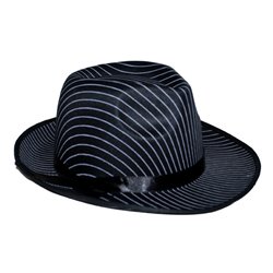 Chapeau borsalino Noir à rayures