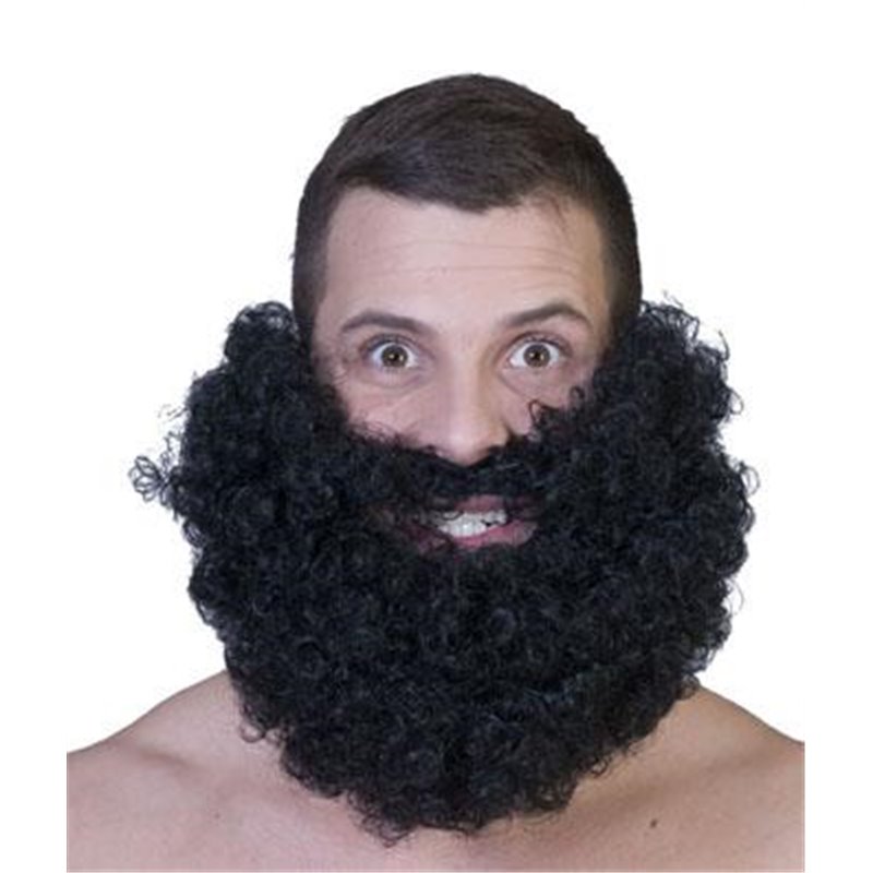 Fausse barbe épaisse de pirate noire