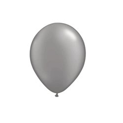 ballon latex métallisé argent 29x40cm