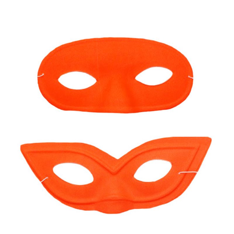 masque pvc loup néon fluo orange mix