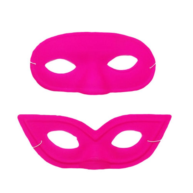 masque pvc loup néon fluo pink mix