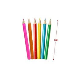 lot de 6 crayons de couleur 9cm