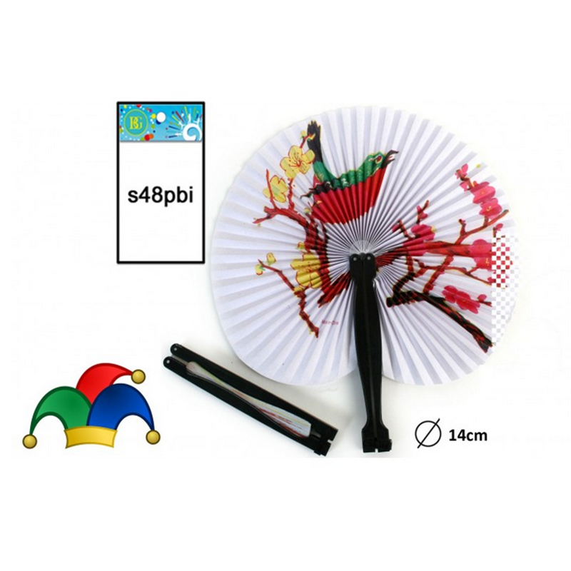 éventail chinois plastique 14cm