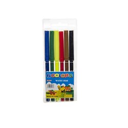 lot de 6 feutres 6 couleurs 13cm