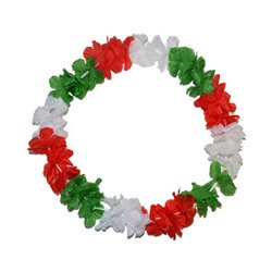 collier tahiti italie vert blanc rouge 60mm