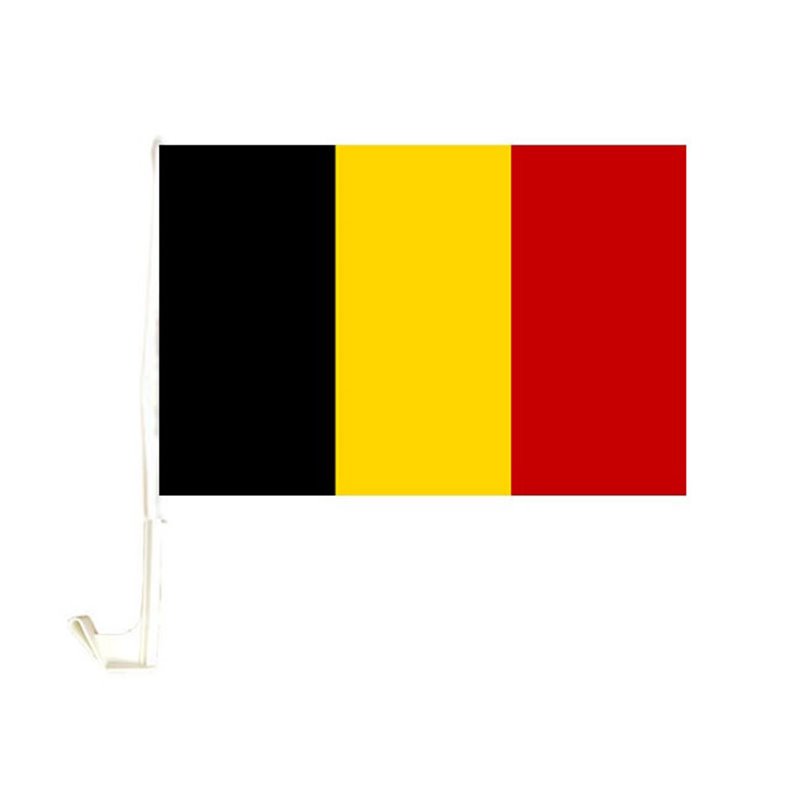 drapeau pour voiture belgique 30x45cm