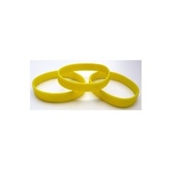 bracelet en silicone jaune