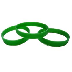 bracelet en silicone vert