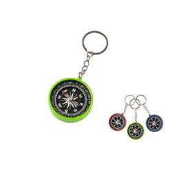 porte clés boussole colorée mix 4.5cm