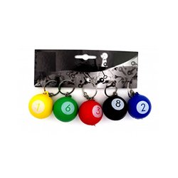 porte-clés boule de billard soft mix 4cm