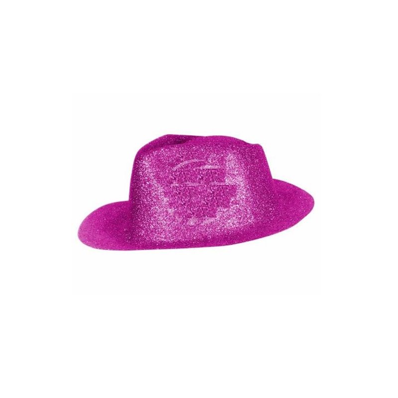 chapeau tribly en pvc à paillettes fuchsia