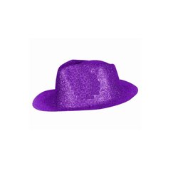 chapeau tribly en pvc à paillettes lilas